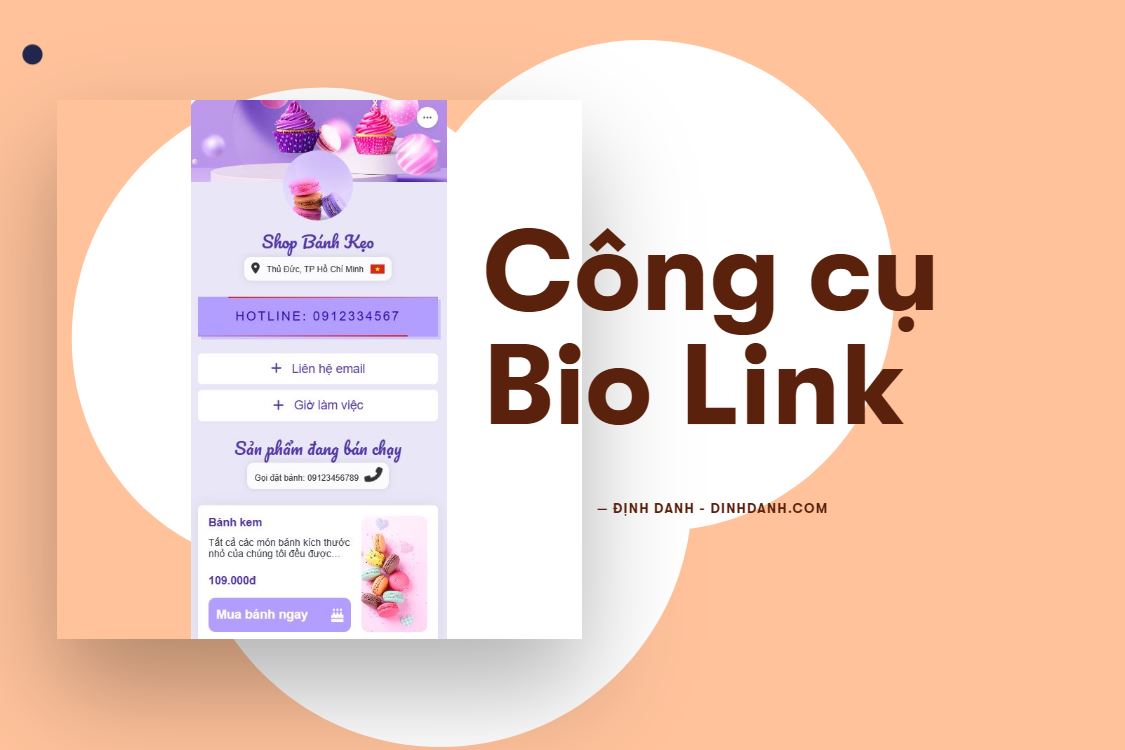 Công cụ tạo link in bio